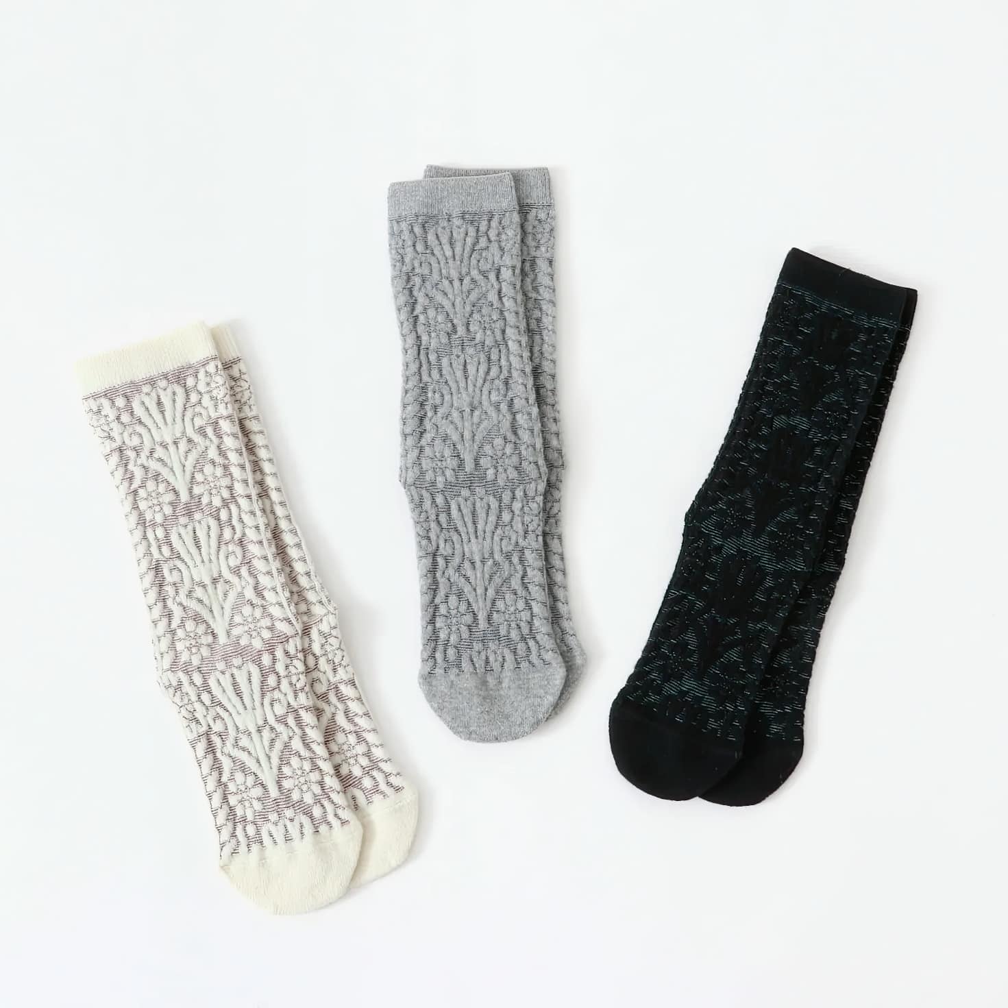 French bull_chaussette_terrace_motifs végétaux